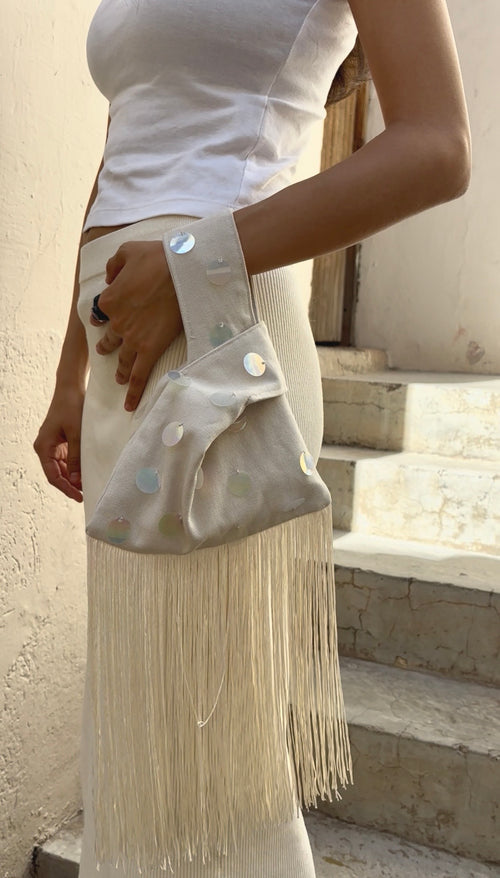 Knot bag in canvas