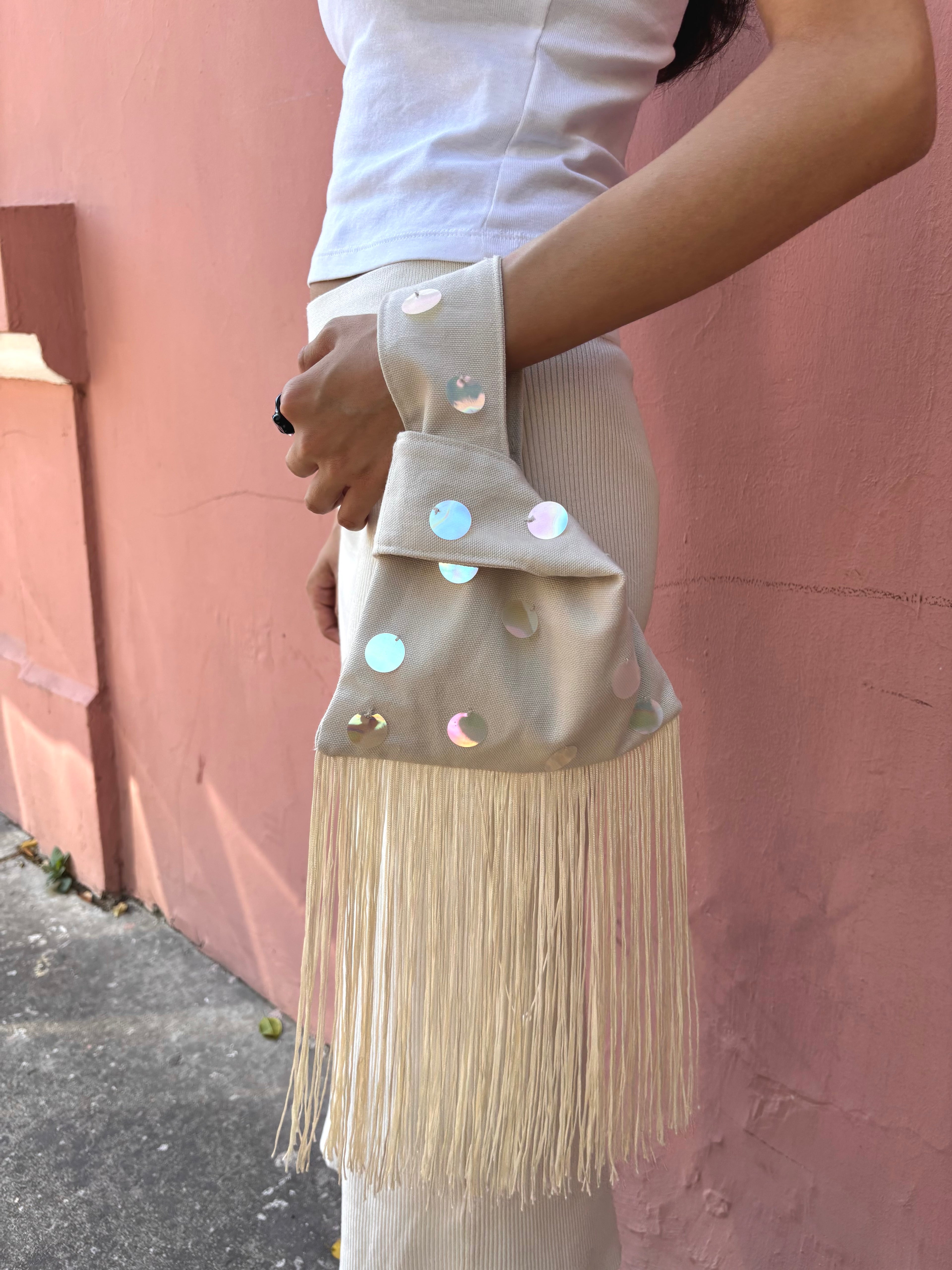 Knot bag in canvas